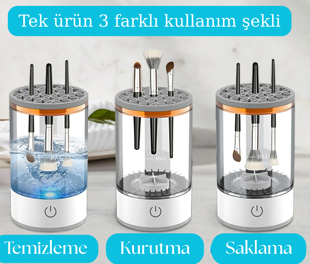 Makyaj Fırçası Temizleme Makinesi