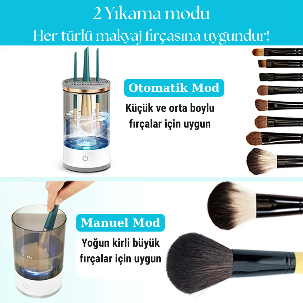 Makyaj Fırçası Temizleme Makinesi